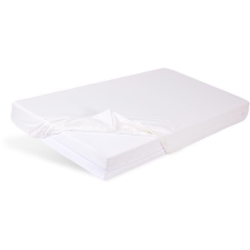 BABYMATEX BABYMATEX Plachta ochranná s gumičkou Bamboo Biela 60x120 cm babaágynemű, babapléd