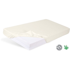 BABYMATEX Gumis vízálló lepedő Bamboo világos bézs 60x120 cm lakástextília