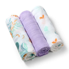 Babyono 3 db-os színes,mintás textil pelenka bambusz - orgona mosható pelenka