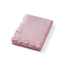 Babyono babatakaró bambusz kötött 75x100cm rózsaszín 1674/01 babaágynemű, babapléd