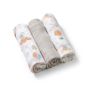 Babyono Bambusz pelenkák 3 db - szürke
