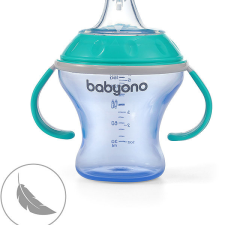 Babyono Csöpögésmentes tanulópohár puha ivócsőrrel, 180 ml, türkizkék babaétkészlet