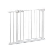 Babyono fém ajtórács toldalékkal 75-96cm - Fehér bababiztonság