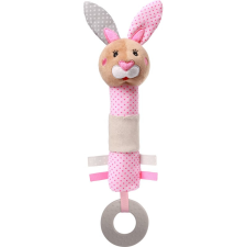 Babyono Have Fun Baby Squeaker plüss játék síppal Bunny Julia 1 db készségfejlesztő