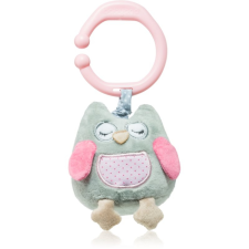 Babyono Have Fun Musical Toy for Children kontrasztos függőjáték dallammal Owl Sofia Pink 1 db készségfejlesztő