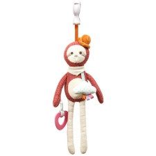 Babyono Have Fun Pram Hanging Toy with Teether kontrasztos függőjáték rágókával Sloth Leon 1 db készségfejlesztő