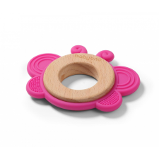  BabyOno rágóka - fa/szilikon Butterfly 1075/01 rágóka