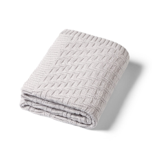 Babyono takaró organikus pamut kötött 75x100cm szürke 1647/02 babaágynemű, babapléd