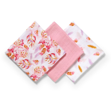 Babyono Take Care Natural Bamboo Diapers mosható pelenkák Old Pink 3 db mosható pelenka