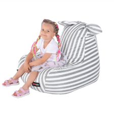  Babzsák, fehér/szürke, LAPIN bútor