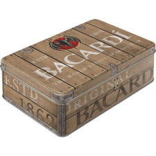 Bacardi – Wood Barrel Logo Tárolódoboz papírárú, csomagoló és tárolóeszköz