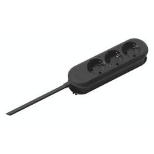 Bachmann 385.170 Elosztó kapcsoló nélkül Fekete Védőérintkezős 1 db (385.170) hosszabbító, elosztó