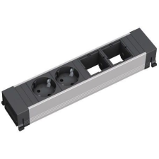 Bachmann 909.003 Hálózati elosztó Fekete Védőérintkezős 1 db (909.003) hosszabbító, elosztó