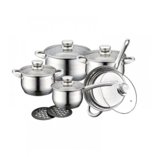  Bachmayer 12 részes rozsdamentes acél edénykészlet BM-1210 edény