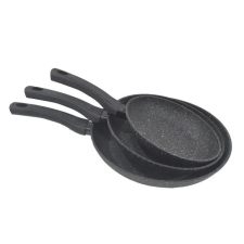 BachMayer Serpenyő szett márvány bevonattal 3 részes indukciós Szín: Bézs edény