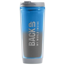 BackUp műanyag termo bögre, kulacs 330ml - kék kulacs, kulacstartó