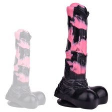 Bad Horse Hurulf Dildo – prémium fekete-rózsaszín intim kényeztetés műpénisz, dildó