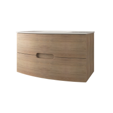 BADEN HAUS LADY ALSÓSZEKRÉNY MOSDÓVAL 101X56,7X54,5CM, TABAK TÖLGY, FÜGGESZTETT, 2 FIÓK fürdőszoba bútor