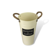  Bádog váza 16x25cm dekorációs kellék