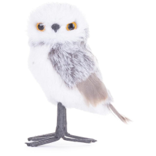  Bagoly MagicHome Karácsony, szürke, 13 cm karácsonyi dekoráció