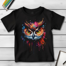  Bagoly póló (Gyerek)(Színes 2) gyerek póló