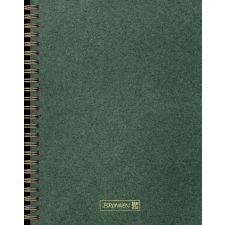 Baier & Schneider GmbH & Co.KG Brunnen spirálfüzet, pontozott, A5, 100 lap keményfedeles, sötétzöld füzet
