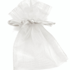 Baier & Schneider GmbH & Co.KG Knorr organza tasak (13x10 cm) fehér ajándéktasak