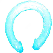  BAILE - DUPLA DONG KÉK 44,5 CM műpénisz, dildó