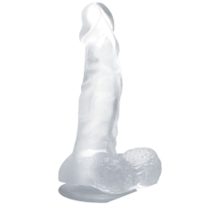 BAILE - VALÓSÁGHŰ VIBRÁTOR TAPADÓKORONGGAL ÉS HERÉKKEL 16.7 CM ÁTLÁTSZÓ vibrátorok