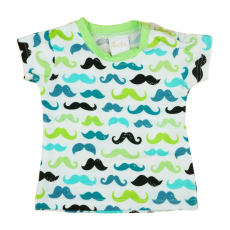  Bajusz mintás baba rövid ujjú Póló