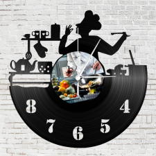  Bakelit óra - konyhafőnök falióra