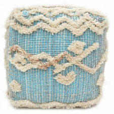 Bakero Pouf Keoni grey/aqua (40x40 cm) lakástextília