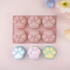 Baking &amp; Pet Kft Mancs mintás szilikon forma-6 részes sütés és főzés