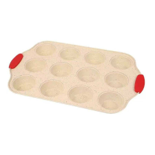 Baking & Pet Kft Prémium muffin sütőforma szilikon fogóval, 12 részes edény
