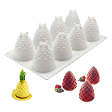 Baking &amp; Pet Kft Szilikon Sütőforma – Ananász Mousse 12 részes edény