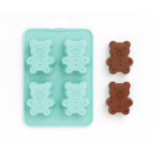 Baking &amp; Pet Kft Szilikon Sütőforma Macis, 4 részes edény