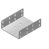 BAKS LCC200H50 Nagyfesztávú kábellétra C-toldó 195x42x190mm tűzihorganyzott, anyagvastagság 2,0mm 350520