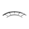 BAKS LDP400H45N Nagyfesztávú kábellétra külső sarokidom vízszintes 45x400mm 90 fokos szalaghorganyzott, anyagvastagság 1,5mm 446840