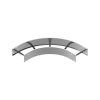BAKS LDSC300H150 Nagyfesztávú kábellétra külső sarokidom vízszintes 150x300mm 90 fokos szalaghorganyzott, anyagvastagság 2,0mm 432532