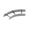 BAKS LDSMT200H110 Nagyfesztávú kábellétra külső sarokidom vízszintes 110x200mm 45 fokos szalaghorganyzott, anyagvastagság 3,0mm 413623