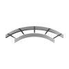 BAKS LDST500H100 Nagyfesztávú kábellétra külső sarokidom vízszintes 100x500mm 90 fokos szalaghorganyzott, anyagvastagság 3,0mm 410953