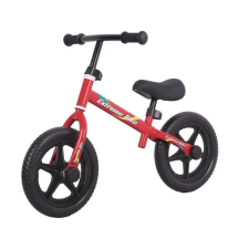  Balance Bike, fém váz, 3-6 éves korig, piros lábbal hajtható járgány