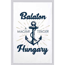  Balatonos kéztörlő, konyharuha, Balaton, a magyar tenger lakástextília