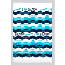  Balatonos kéztörlő, konyharuha, I love Balaton lakástextília