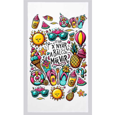  Balatonos törölköző, Itt van a nyár, a Balcsi már vár lakástextília