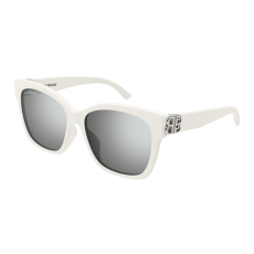 Balenciaga BB0102SA-016 SHINY WHITE FLASH SILVER napszemüveg