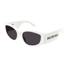 Balenciaga BB0258S-012 SHINY WHITE GREY napszemüveg napszemüveg