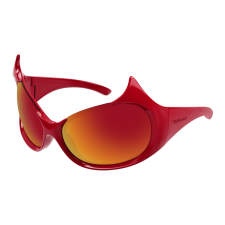 Balenciaga BB0284S-004 SHINY RED MIRROR RED napszemüveg napszemüveg