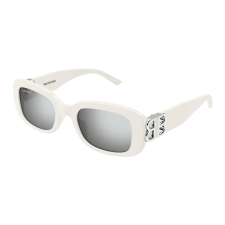 Balenciaga BB0310SK-003 SHINY WHITE FLASH SILVER napszemüveg napszemüveg