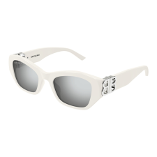 Balenciaga BB0311SK-003 SHINY WHITE FLASH SILVER napszemüveg napszemüveg